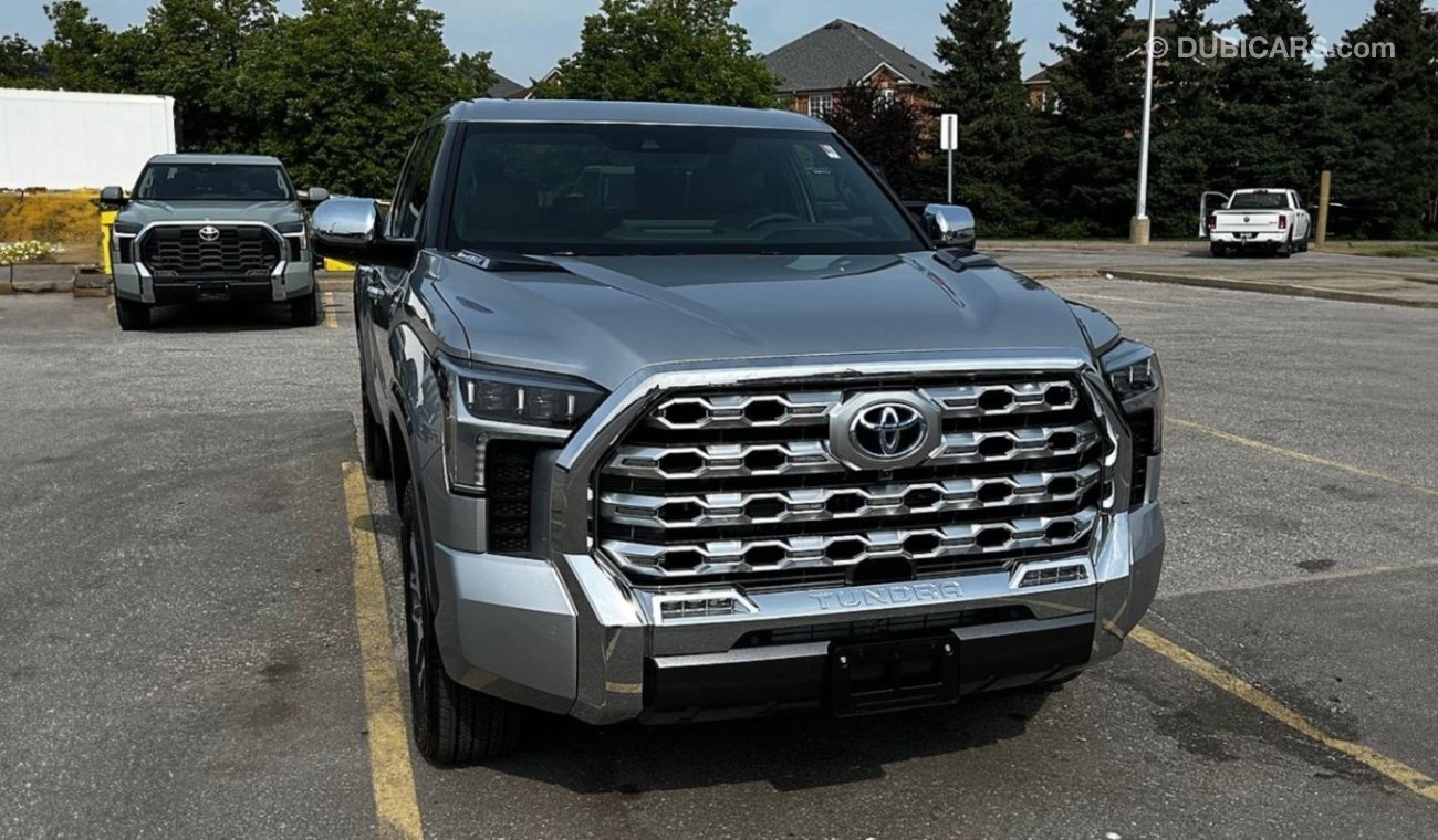 Toyota Tundra Coming Soon 1794 Edition Hybrid. Silver/Tan