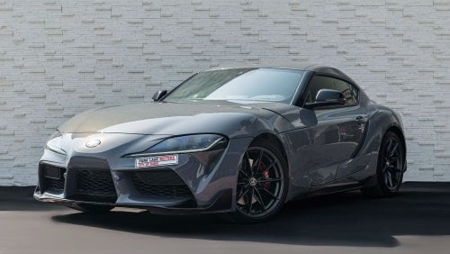 Toyota Supra AED 3,302 PM • SUPRA GR SPORT • ONLY 19,000 KMS • AL FUTTAIM TOYOTA WARRANTY UNTIL 2026 OR 100K KMS