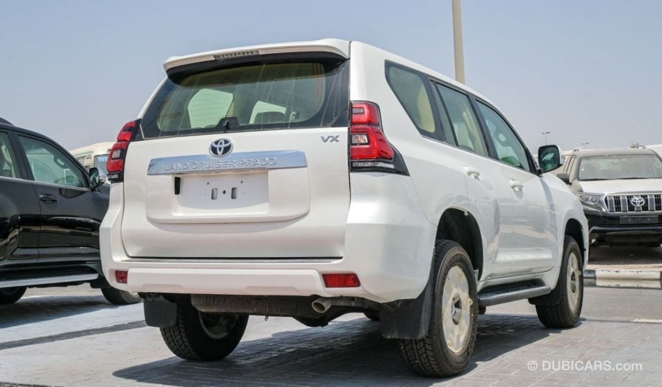 تويوتا برادو Toyota Prado VX 2.7L GCC White color Inside beige