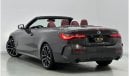 BMW 430i M Sport 2022 BMW 430i M-Sport Convertible, 2027 BMW Warranty, May 2027 BMW Service Pack, Low Kms, GC