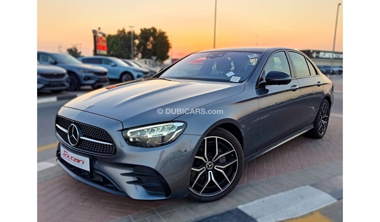 مرسيدس بنز E200 Premium 2.0L E200 BLACK Night package full options AMG 2.0L TURBO DARK GREY 2022 MODEL