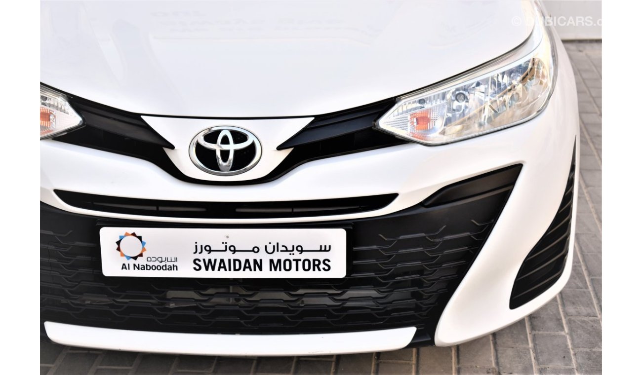 Toyota Yaris AED 749 PM | 1.3L SE HB GCC DEALER WARRANTY