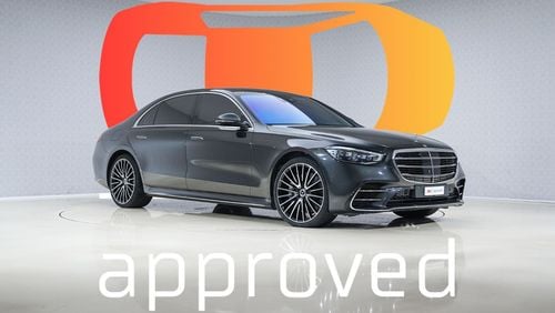 مرسيدس بنز S 580 4Matic AMG Line - AED 9,078 P/M - Warranty till 08/2028