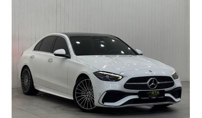 مرسيدس بنز C200 Premium 1.5L 2023 Mercedes Benz C200 AMG Premium, Feb 2028 Mercedes Warranty + Service Pack, Low Kms