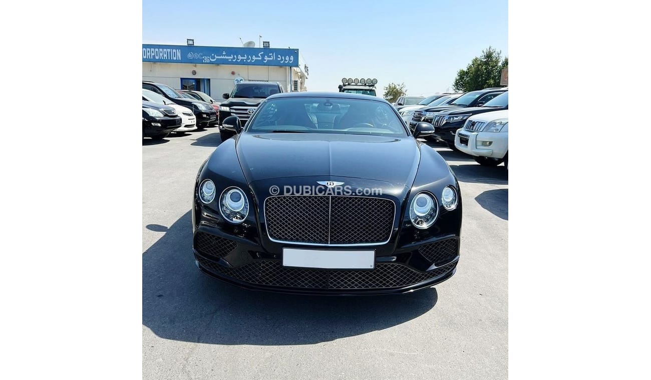 Bentley Continental GT Speed BENTLEY CONTINENTAL SPEED 2017 BLACK GCC SPECS 6.0L TWIN TURBO