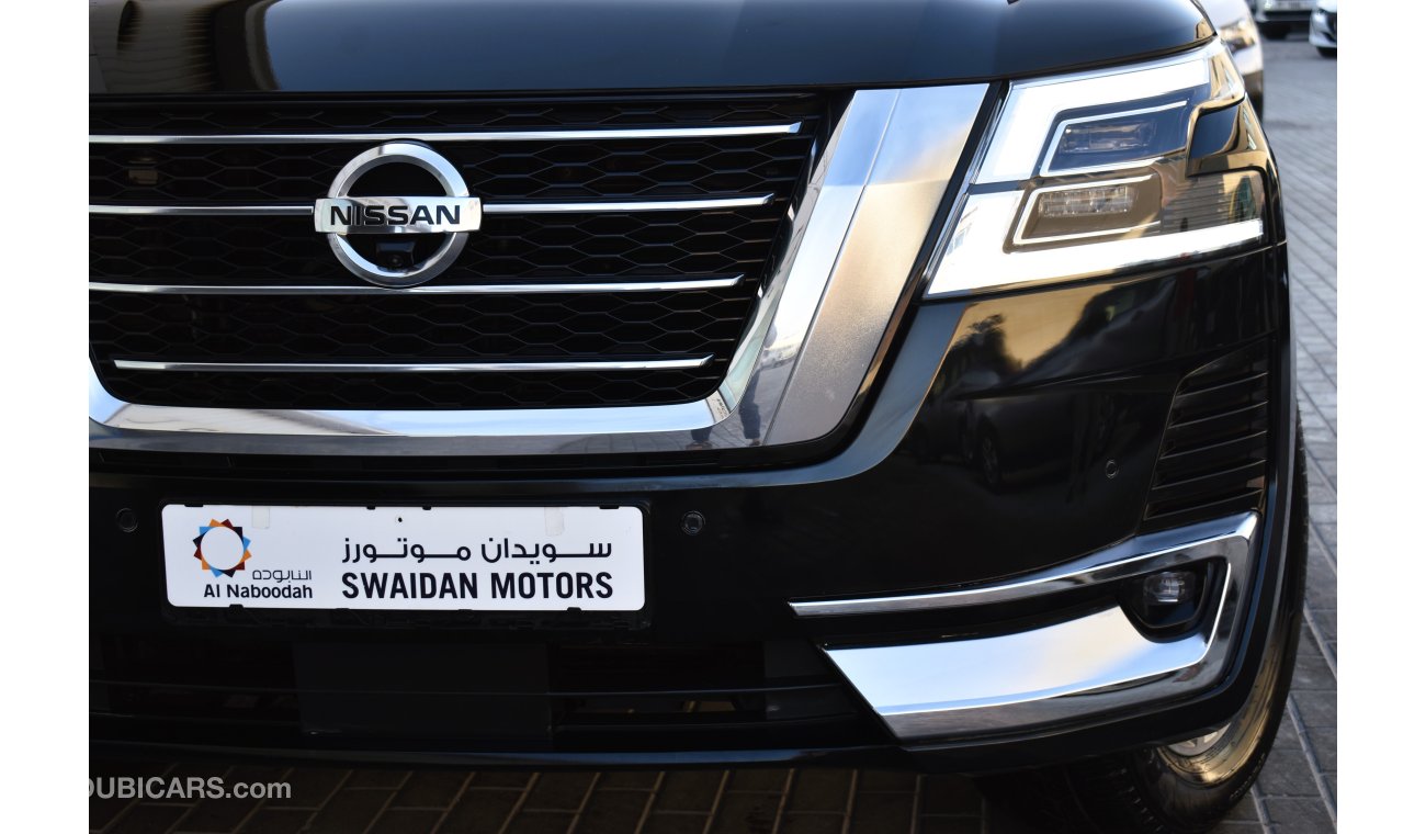 نيسان باترول AED 3359 PM | 5.6L LE PLATINUM V8 4WD GCC DEALER WARRANTY