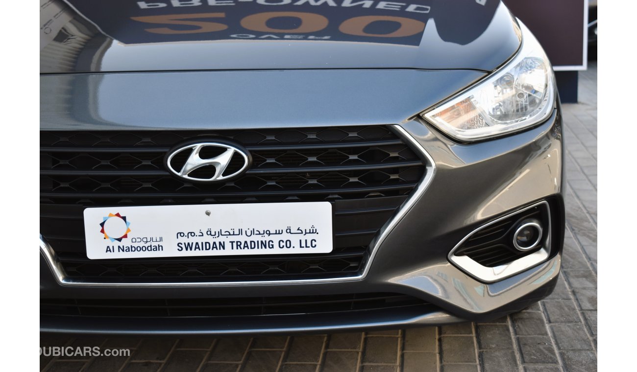 Hyundai Accent AED 639 PM | 1.6L GL GCC DEALER WARRANTY