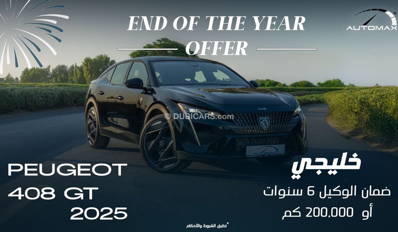 Peugeot 408 GT 1.6 TURBO FWD , GCC , 0Km , With 6 Years or 200K KM Warranty @ Official Dealer