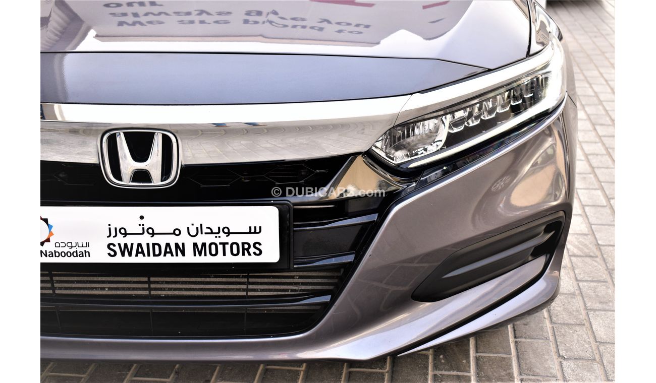 Honda Accord | AED 1760 PM | 0% DP | 1.5 TURBO LXI 2019 GCC DEALER WARRANTY