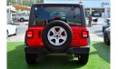 Jeep Wrangler Unlimited Sport JEEP WRONGLER 2021 RED INTERIOR