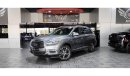 إنفينيتي QX60 AED 1,300 P.M | 2016 INFINITI QX60 LUXURY 3.5L | 7 SEATS | PANORAMIC VIEW | FULLY LOADED | GCC