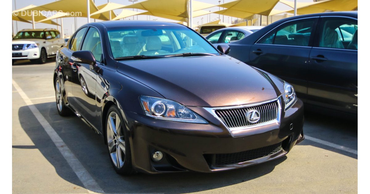 Lexus IS 250 for sale: AED 58,000. Brown, 2012