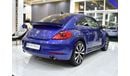 Volkswagen Beetle EXCELLENT DEAL for our Volkswagen Beetle ( 2015 Model ) in Blue Color GCC Specs