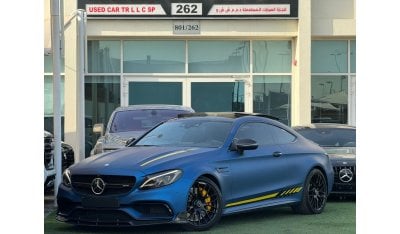 مرسيدس بنز C 63 AMG Std مرسيدس بنز C63S  خليجي 2017 فل ابشن 5 فصوص فل كاربون فايبر بحاله ممتازه