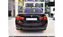 BMW 420i ONLY 60000 KM! BMW 420i Gran Coupe 2015 Model!! in Black Color! GCC Specs