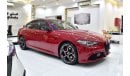 ألفا روميو جوليا EXCELLENT DEAL for our Alfa Romeo Giulia Q2 Veloce ( 2023 Model ) in Red Color GCC Specs