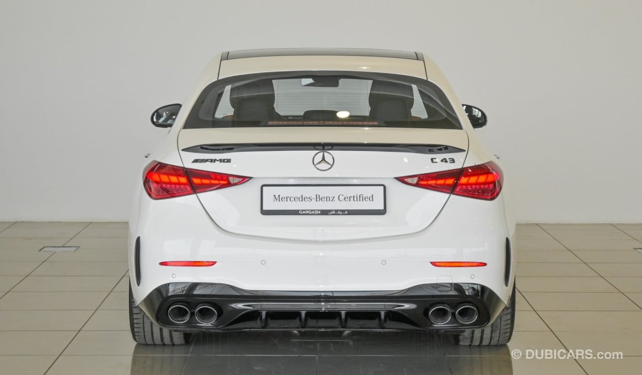 مرسيدس بنز C 43 AMG SALOON 4M / Reference: VSB 33433 Certified Pre-Owned with up to 5 YRS SERVICE PACKAGE!!!