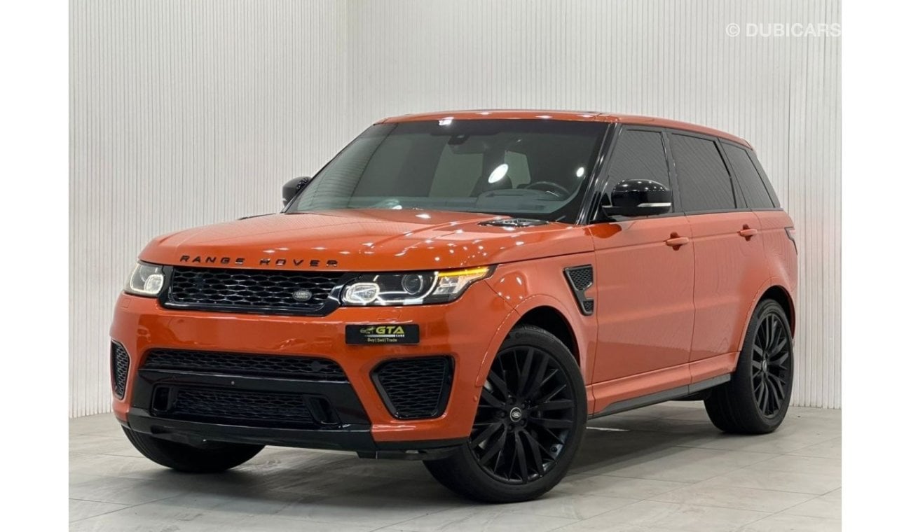 لاند روفر رانج روفر سبورت أس في آر 2016 Range Rover Sport SVR, March 2025 Agency Warranty + Jan 2026 Service Contract, GCC