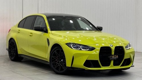 بي أم دبليو M3 2023 BMW M3 Competition SAO PAULO YELLOW, Aug 2026 BMW Warranty + Service Package, Full Service Hist