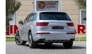 Audi Q7 45 TFSI quattro Audi Q7 45TFSI Quattro (7 SEATER) 2019 GCC under Warranty with Flexible Down-Payment