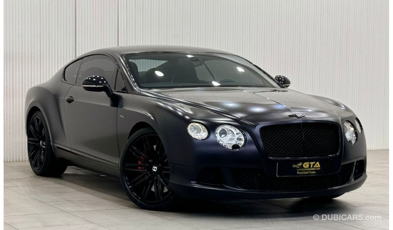 بنتلي كونتيننتال جي تي 2013 Bentley Continental GT W12 Speed, Full Service History, GCC