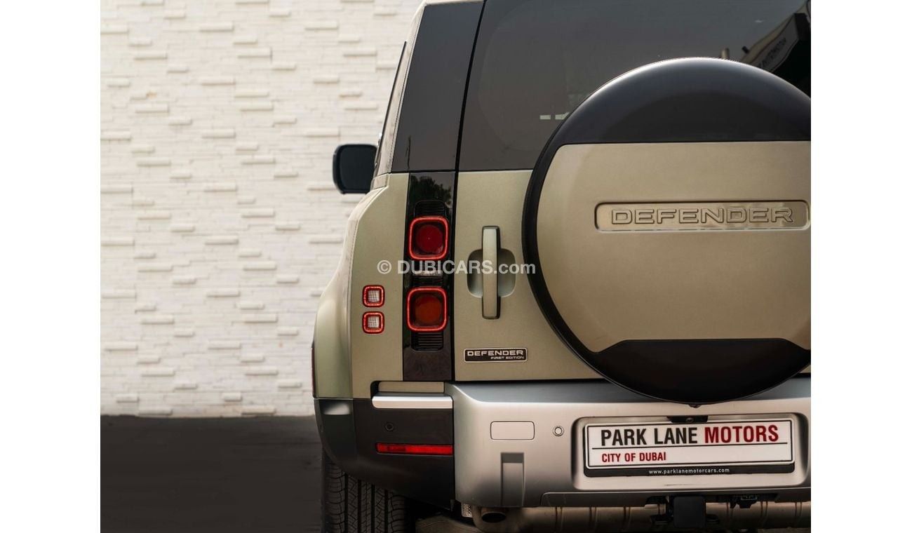 Land Rover Defender AED 3,617 PM • DEFENDER P400 FIRST EDITION • 1 YEAR COMREHENSIVE WARRANTY COVERAGE