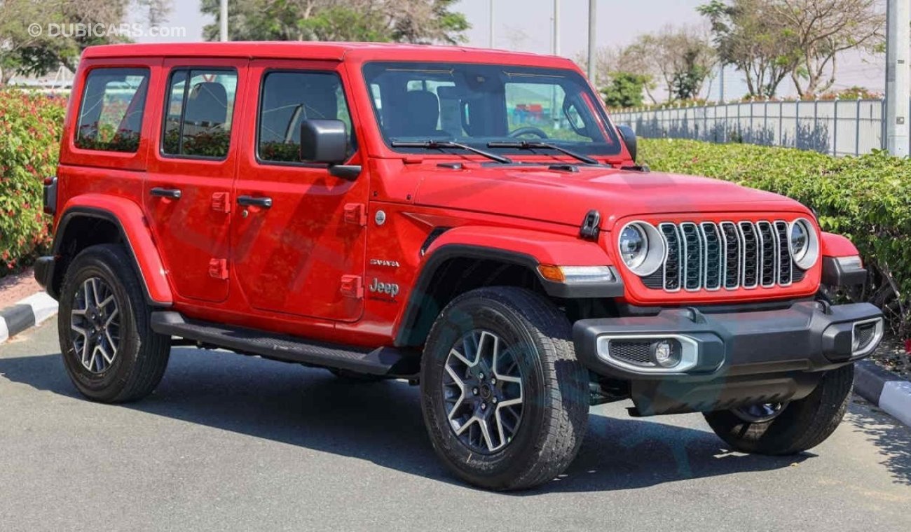 جيب رانجلر Unlimited Sahara Turbo , 2024 GCC , 0Km , With 5 Years Warranty & 3 Years Service @Official Dealer