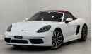 Porsche 718 Boxster 2023 Porsche 718 Boxster, June 2025 Agency Warranty + Service Contract, Full Service History, Gcc