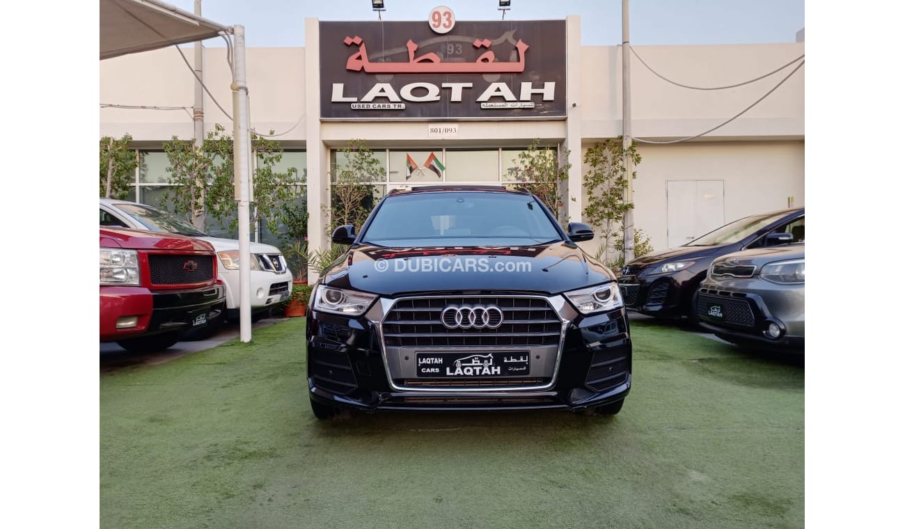 Audi Q3 4 cylinder, 2018 model, leather panorama, cruise control, sensor wheels, in excellent condition