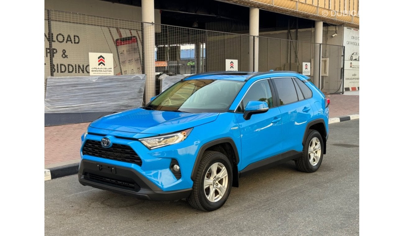 Toyota RAV4 XLE 2019 HYBRID HEV SUNROOF BLUE FULL OPTION US SPEC