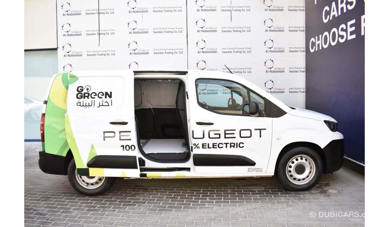 Peugeot Partner AED 1439 PM | ePARTNER VAN  FROM AN AUTHORIZED DEALER WITH MANUFACTURER WARRANTY UP TO 2027 OR 100K