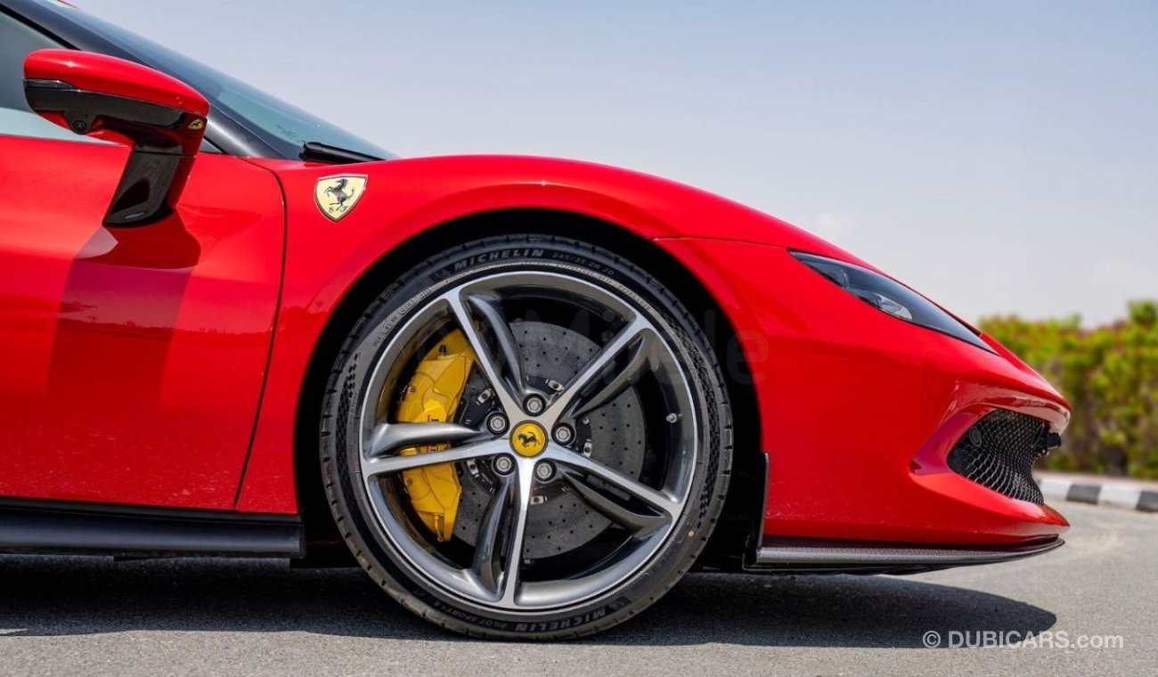 Ferrari 296 GTB ROSSO CORSA WITH CARBON ACCENTS, FULL ELECTRIC SEATS, AND 360 CAMERA